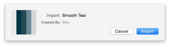 Import a theme